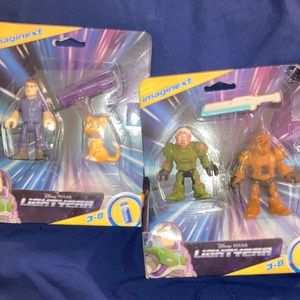 2 Packages of Disney and Pixar’s film Lightyear Imaginext figure sets New in Box